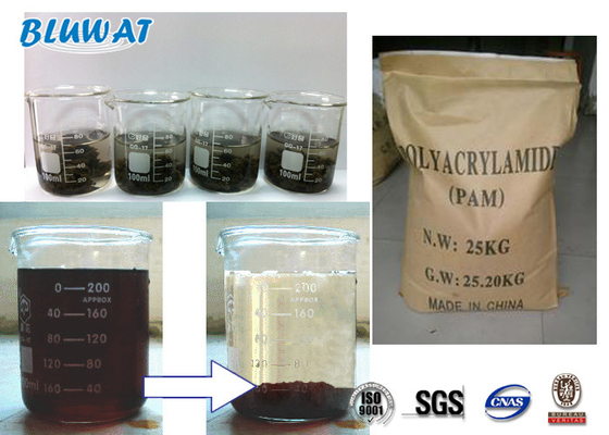 Blufloc Polyacrylamide Flocculant เทียบเท่ากับแอพพลิเคชั่นการบีบอัดที่ดี 155