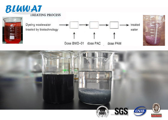 ซื้อ บำบัดน้ำเสียอุตสาหกรรม Flocculant Decoloring Agent ISO9001 SGS BV การผลิตออนไลน์
