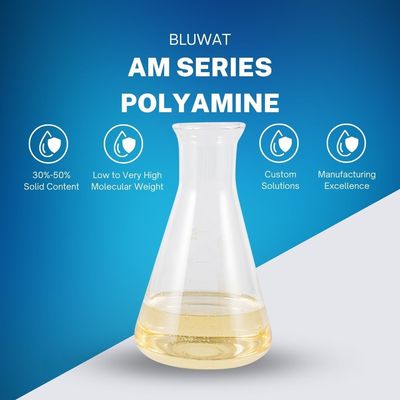 ซื้อ สารเคมีทําความสะอาดน้ําโพลียามีนแคทีออน สําหรับการแยกของเหลวและของแข็ง การผลิตออนไลน์