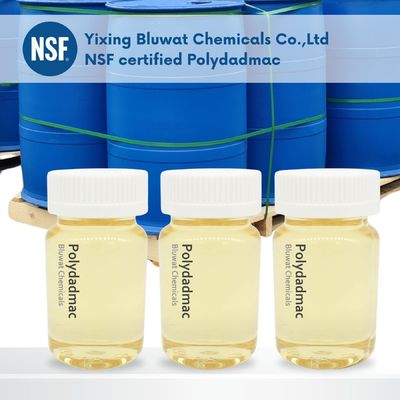 ซื้อ สารเคมีที่ได้รับการรับรองจาก NSF ที่ใช้ในการทําความสะอาดน้ํา PolyDADMAC PDADMAC การบําบัดน้ําทางเคมี โพลีเมอร์คาเทียน การผลิตออนไลน์