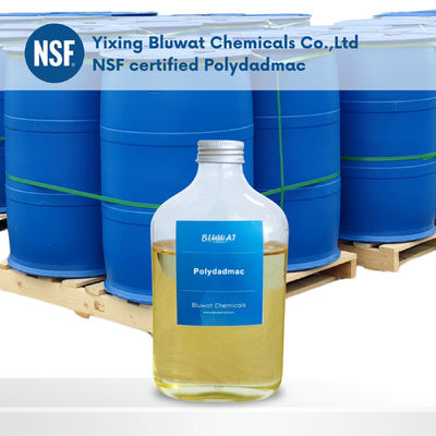 ซื้อ NSF รับรอง CAS No.26062-79-3 20%-50% เนื้อหาแข็ง Polydadmac สําหรับการบํารุงน้ําดื่ม การผลิตออนไลน์