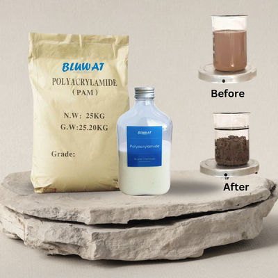 ซื้อ พรีเมียม อานิออน โพลียาครีลาไมด์ PAM น้ําหนักโมเลกุล 5-22 ล้าน สําหรับการหนาโคลน การผลิตออนไลน์