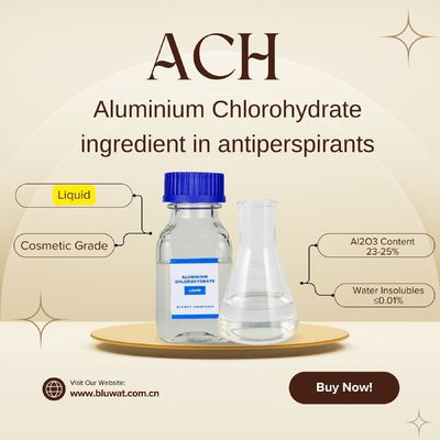 ซื้อ เครื่องสําอางของระดับเหลว ACH อลูมิเนียม Chlorohydrate สําหรับการควบคุมกลิ่น การผลิตออนไลน์