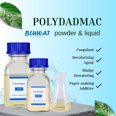 ซื้อ ขาวเหลว PolyDADMAC PDADMAC PDMDAAC เนื้อผ้า สารแก้ไขสี สารกําจัดสี การใช้น้ํามันเหมืองแร่ การผลิตออนไลน์