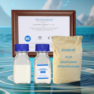 ซื้อ ผงอะลูมิเนียมคลอโรไฮเดรต NSF ACH สำหรับการบำบัดน้ำเสียอุตสาหกรรม น้ำดื่มจากการกำจัดเกลือ และน้ำเสีย การผลิตออนไลน์
