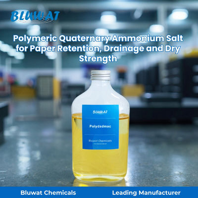 ซื้อ Polymeric Quaternary Ammonium Salt Polydadmac for Paper Retention, Drainage and Dry Strength | Bluwat Chemicals การผลิตออนไลน์
