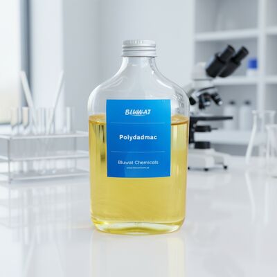 ซื้อ PolyDADMAC DA506 50% โพลีเมอร์คาเทอเนียมความแน่นสูงสูงมากสําหรับการกําจัดอนุภาคละเอียดในการบําบัดน้ํา การผลิตออนไลน์