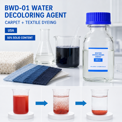 ซื้อ BWD-01 สารกำจัดสีน้ำที่มีปริมาณของแข็ง 50% สำหรับการบำบัดน้ำเสียสิ่งทอโดยใช้โพลีเมอร์ประจุบวก การผลิตออนไลน์