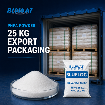 ซื้อ ถุง 25 กก. ผง PHPA สำหรับส่งออกและจัดการที่แท่นขุดเจาะ การผลิตออนไลน์