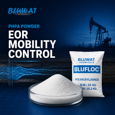 ซื้อ ผง PHPA สำหรับการอัดฉีดโพลิเมอร์และการควบคุมการเคลื่อนที่ของ EOR การผลิตออนไลน์