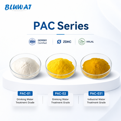 ซื้อ โพลีแอลูมิเนียม คลอริด PAC Powder สําหรับการบําบัดน้ําดื่มและน้ําเสียอุตสาหกรรมในรัสเซียและ CIS การผลิตออนไลน์