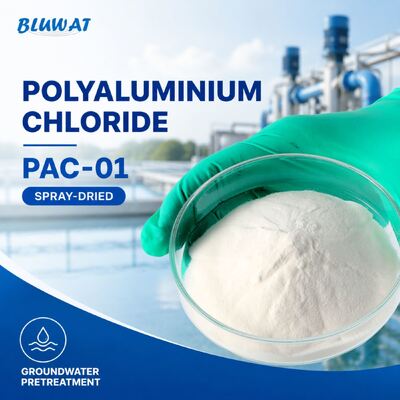 ซื้อ 30% นาที Al2O3 สเปรย์แห้ง 25 กิโลกรัม ถุง PAC-01 Polyaluminium Chloride สําหรับการรักษาน้ําใต้ดิน การผลิตออนไลน์