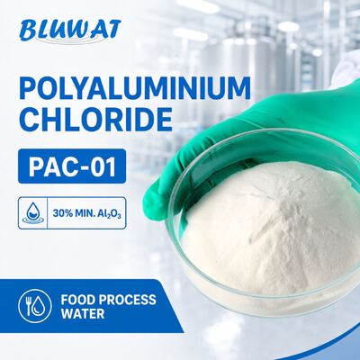 ซื้อ 30% ขั้นต่ํา Al2O3 ขาว Powder PAC-01 Polyaluminium Chloride สําหรับการบําบัดน้ําในกระบวนการอาหาร การผลิตออนไลน์