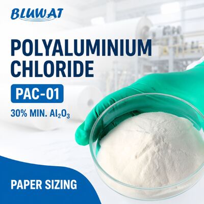 ซื้อ 30% ขั้นต่ํา Al2O3 ขาว Powder PAC-01 Polyaluminium Chloride สําหรับการปรับขนาดและการเก็บกระดาษ การผลิตออนไลน์