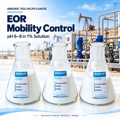 ซื้อ Anionic Polyacrylamide APAM pH 6-8 in 1% Solution for EOR Mobility Control in 25kg Kraft Paper Bag การผลิตออนไลน์