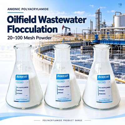 ซื้อ Anionic Polyacrylamide APAM 20-100 Mesh 89% Minimum Solid Content for Oilfield Wastewater Flocculation การผลิตออนไลน์