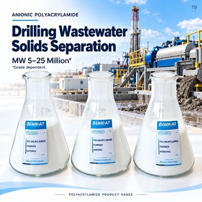 ซื้อ Anionic Polyacrylamide APAM 5-25 Million MW 89% Min Solid for Drilling Wastewater Solids Separation CAS 9003-05-8 ISO 9001 Manufacturer 25kg PE Bag การผลิตออนไลน์