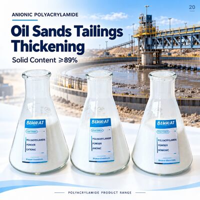 ซื้อ Anionic Polyacrylamide APAM 20-100 Mesh 89% Min Solid for Oil Sands Tailings Thickening CAS 9003-05-8 ISO 9001 Manufacturer 750kg Net Big Bag การผลิตออนไลน์