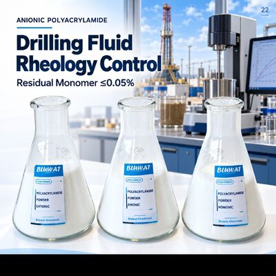 ซื้อ Anionic Polyacrylamide APAM 0.05% Max Residual Monomer for Drilling Fluid Rheology Modification CAS 9003-05-8 ISO 9001 Manufacturer 25kg PE Bag การผลิตออนไลน์