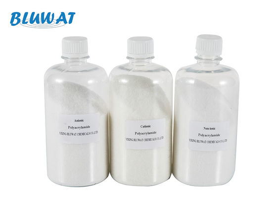 ซื้อ สารเคมีบำบัดน้ำ Flocculant Nonionic Anionic Cationic Polyacrylamide PAM การผลิตออนไลน์
