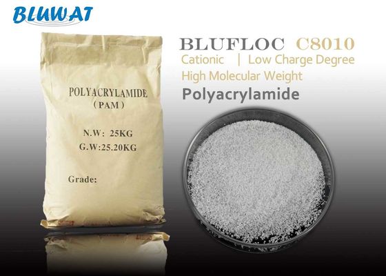 ซื้อ การบำบัดน้ำเสีย PAM Cationic Polyacrylamide Flocculant การผลิตออนไลน์