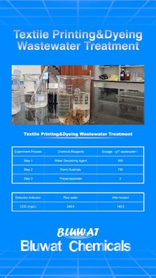 ซื้อ การแปรรูปสิ่งทอ Bluwat Ferric Sulphate การบำบัดน้ำเสียจากน้ำทิ้ง การผลิตออนไลน์