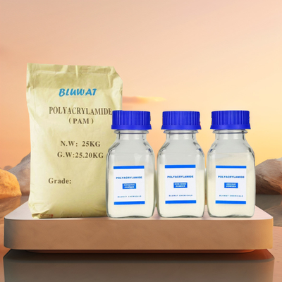 โพลีอะคริลาไมด์ Blufloc สำหรับเปรู สารตกตะกอนขั้นสูงสำหรับการทำเหมือง การผลิตน้ำตาล และการบำบัดน้ำเสียเทศบาล
