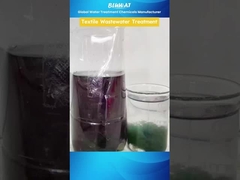 การทดลองการบําบัดน้ําเสียทอผ้า ผ่านการทดสอบการกําจัดสีอย่างรวดเร็วใน 4 ขั้นตอน